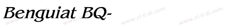 Benguiat BQ字体转换